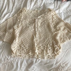 Netted shawl